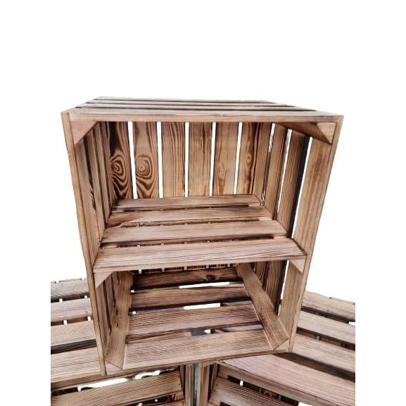 OPALANAS Trækasse 50x40x30 med hylde i natur fyrretræ