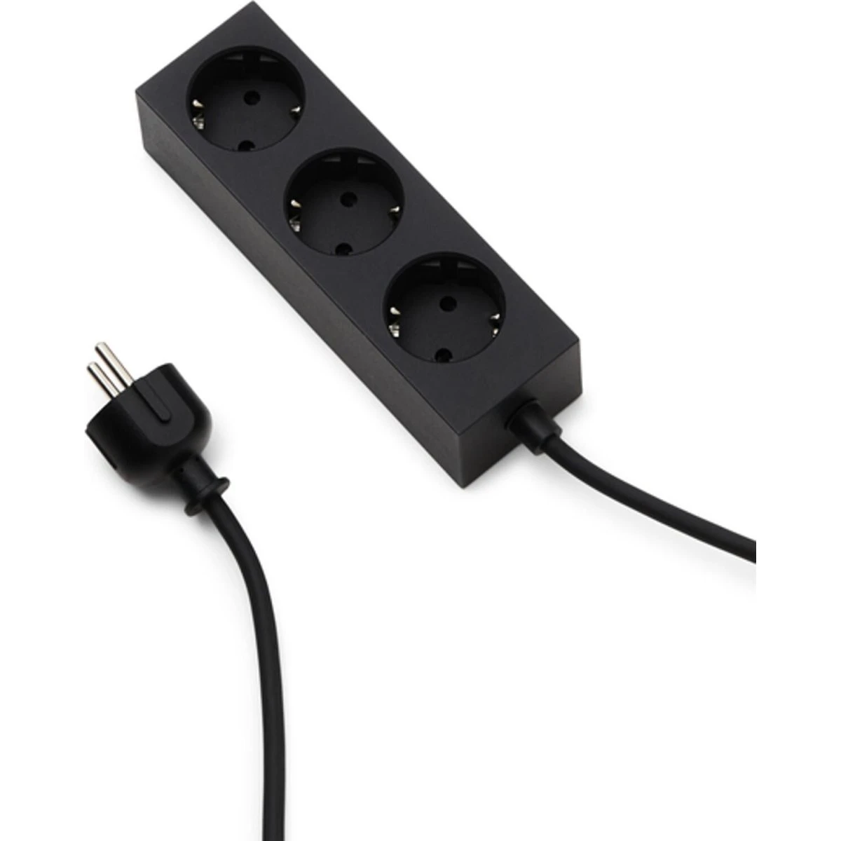 Power Bar 200 cm Kul - Magnetisk stikdåse med 3 udtag
