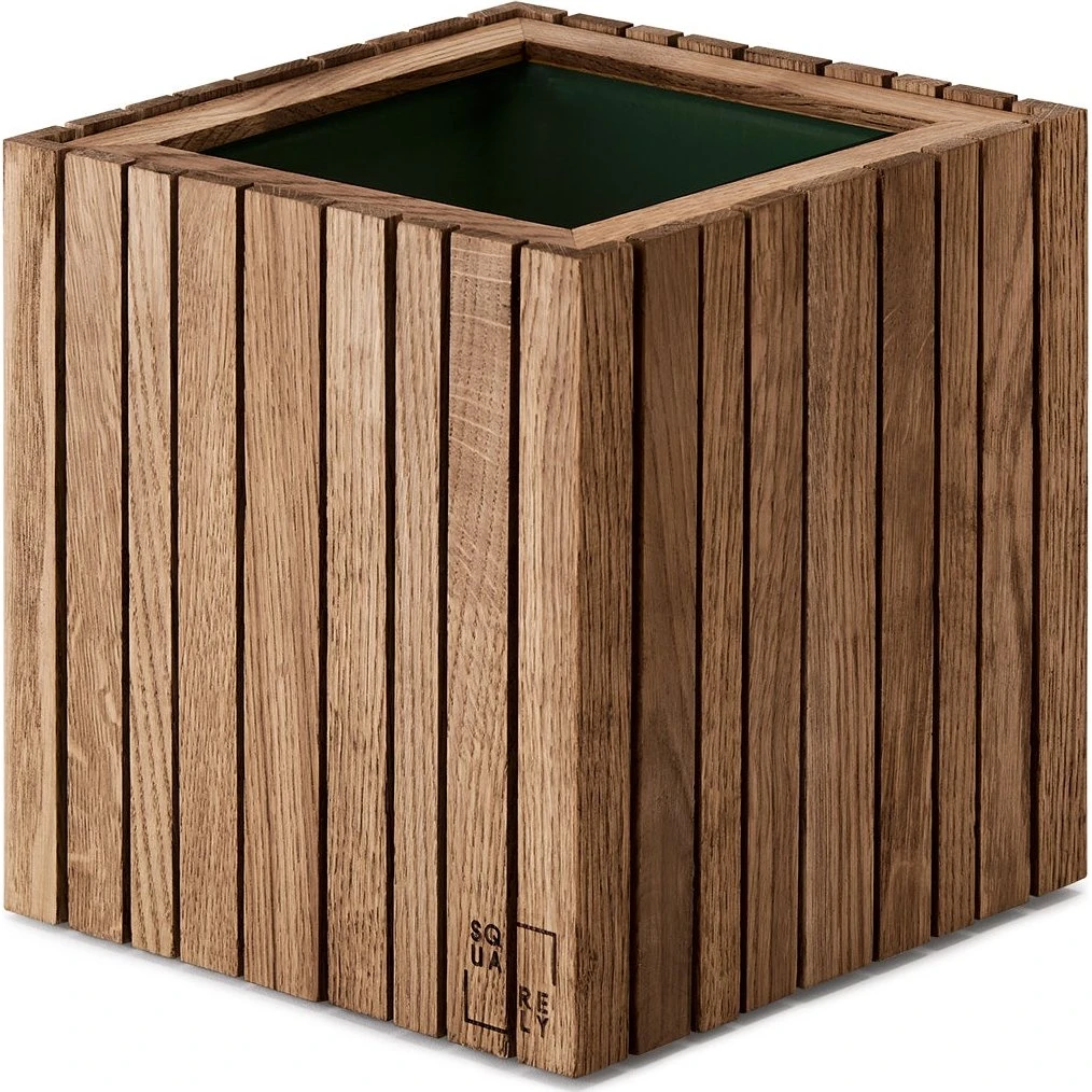 Squarely Copenhagen GrowON plantekasse 22x22 cm - Mørk Eg