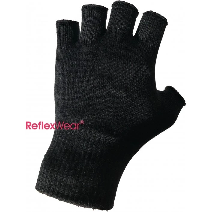 ReflexWear Gigthandsker uden fingre - L - Sort
