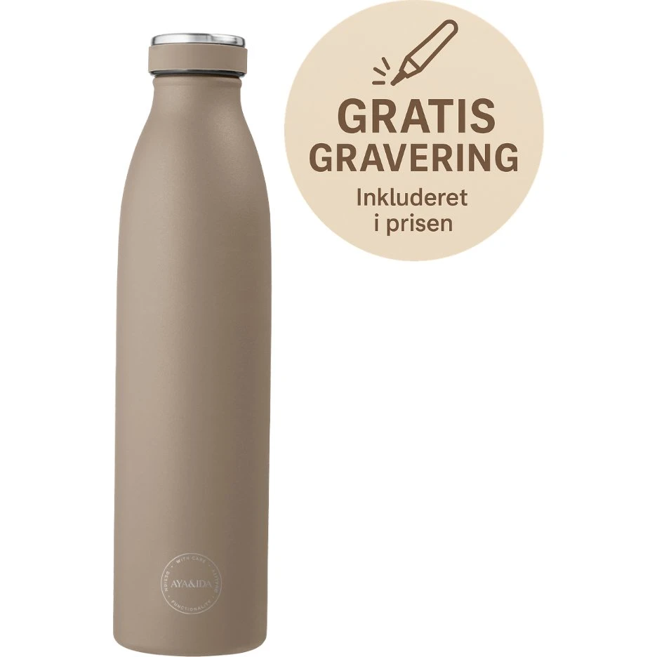 AYA&IDA Drikkeflaske 750 ml - Dusty Brown