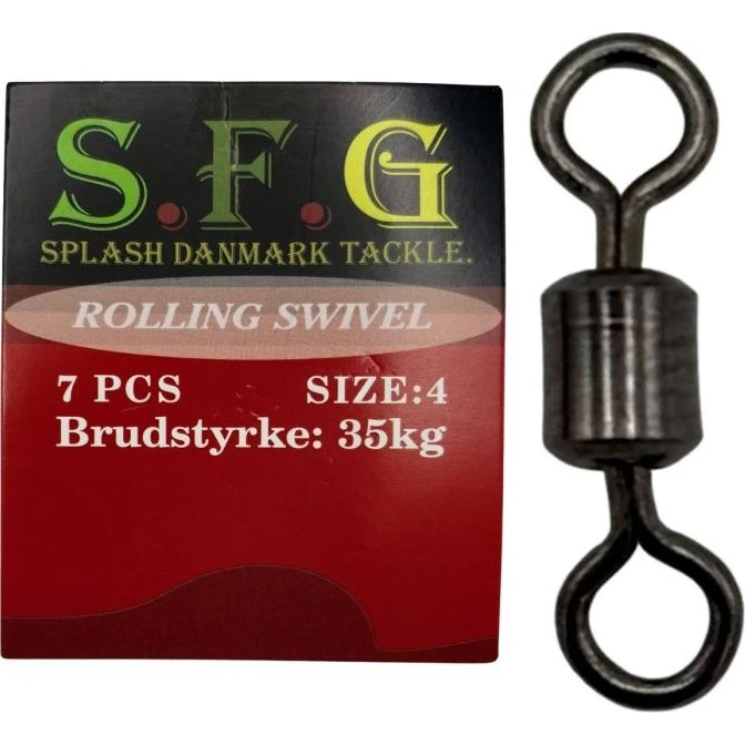 SFG Svirvler - Sort 3-tønders rolling svirvel