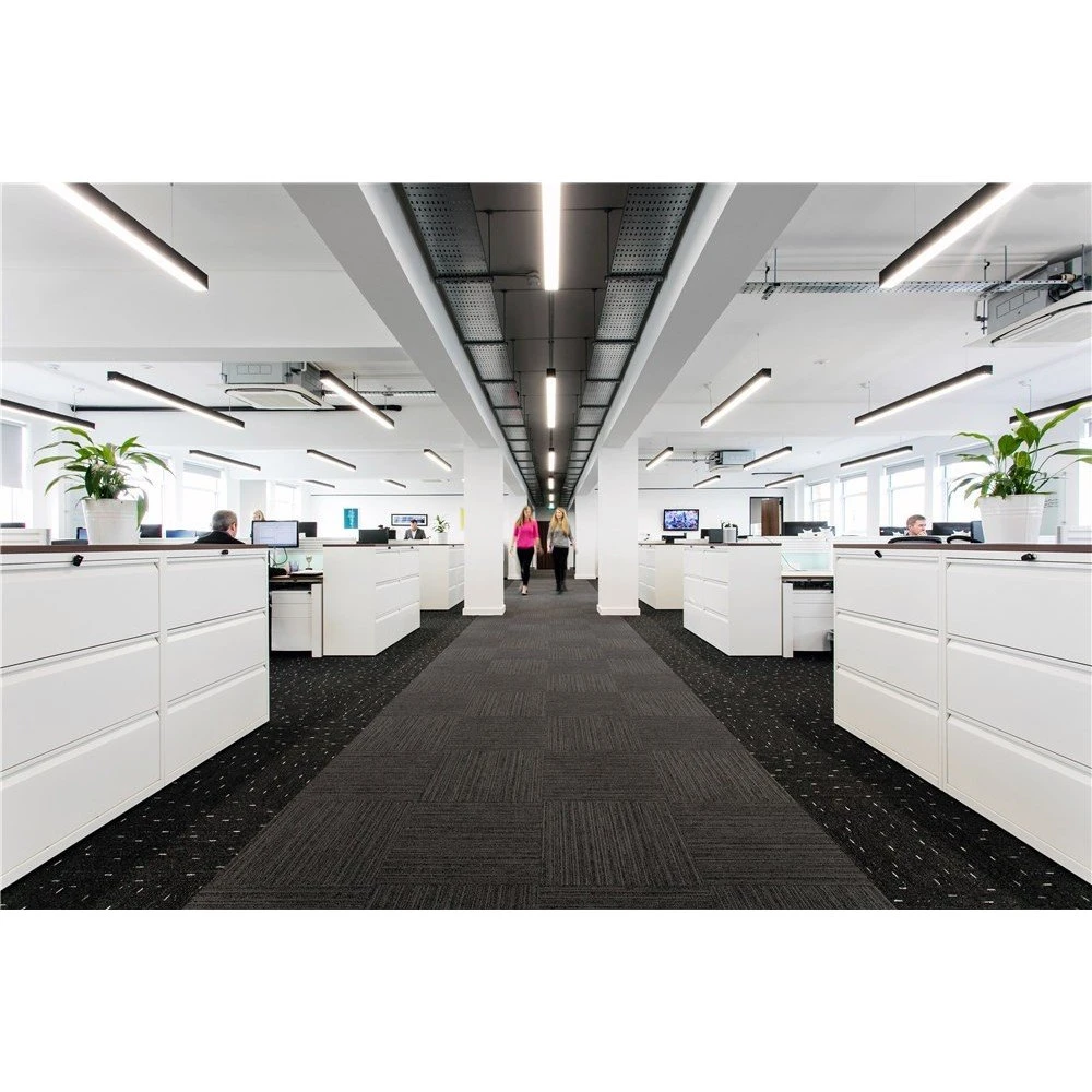 40W LED lysskinne 120cm Sort - Varm belysning til kontor