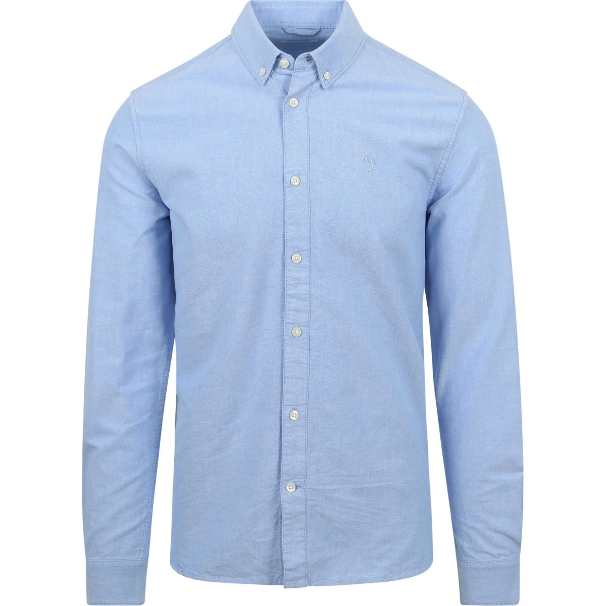 KnowledgeCotton Apparel Harald Oxford Skjorte - Lyseblå XXL