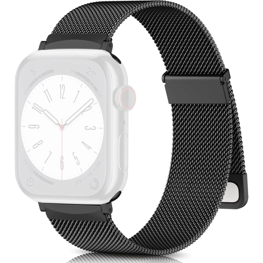 Milanese Mesh Magnetisk Rem til Apple Watch - Sort
