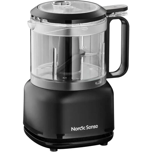 Nordic Sense minihakker 0,5 L mat sort, 250 W