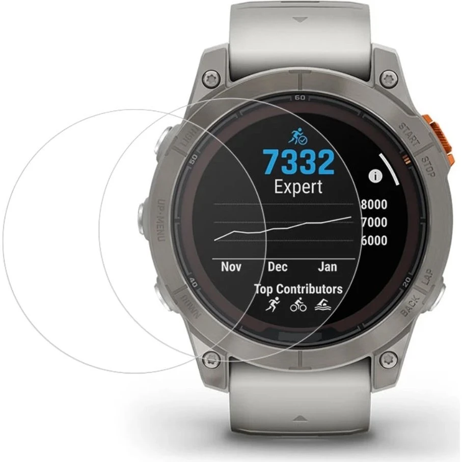 Garmin Fenix 7S Pro Skærmbeskytter - 2-pak Ultra Clear