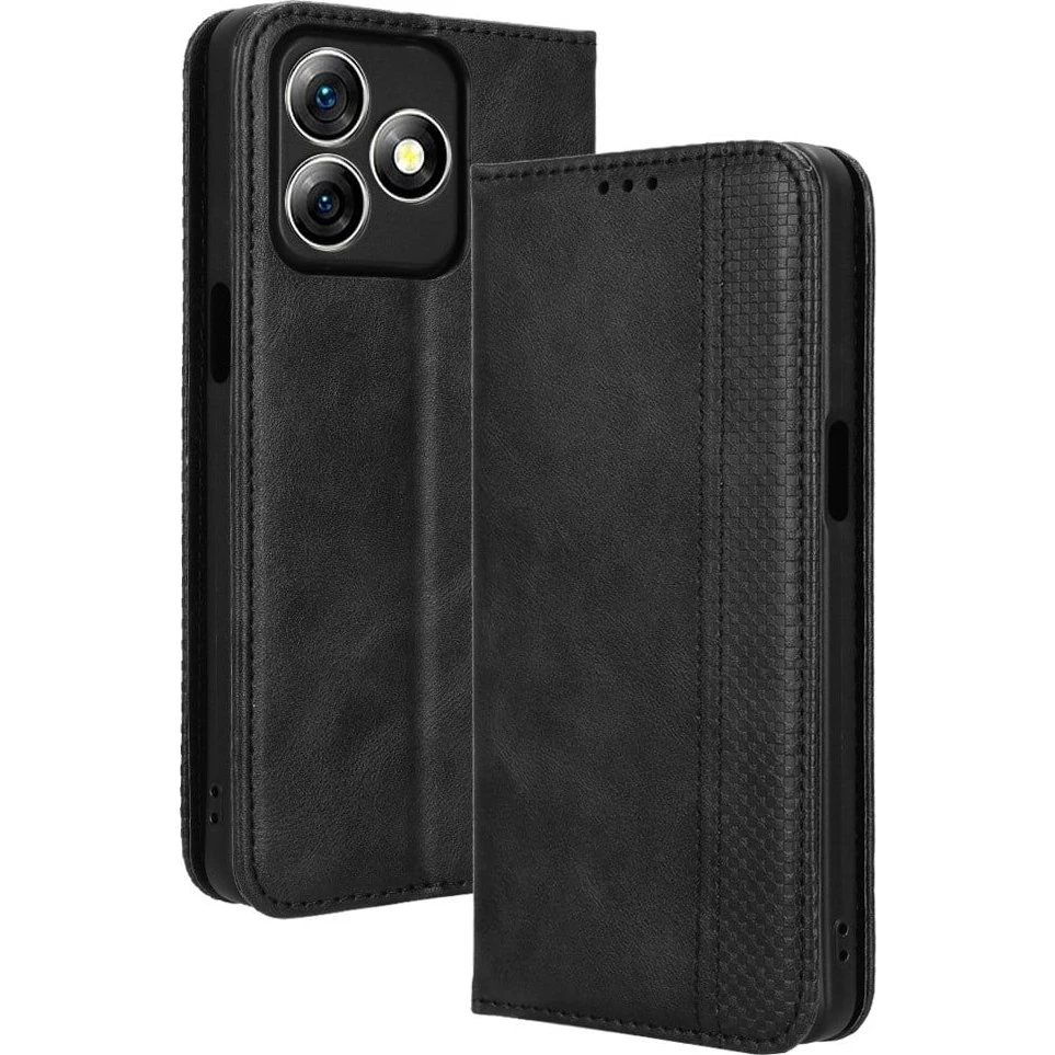 Bofink Vintage Læderetui til Ulefone Note 18 Ultra - Sort