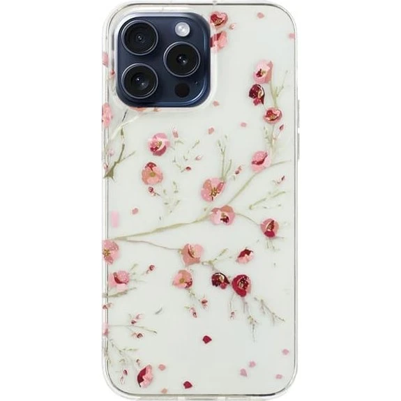 iPhone 16 Pro Max Etui med Blomstermønster - Fleksibelt & Beskyttende