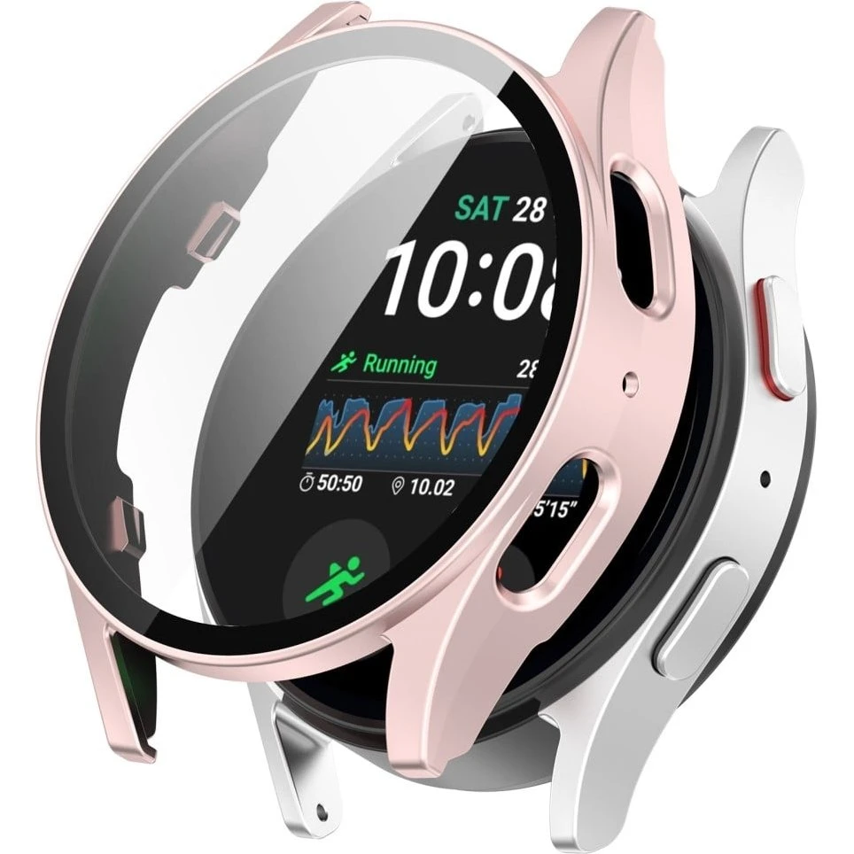 Samsung Galaxy Watch7 40mm Cover med Skærmbeskytter - Matte Pink