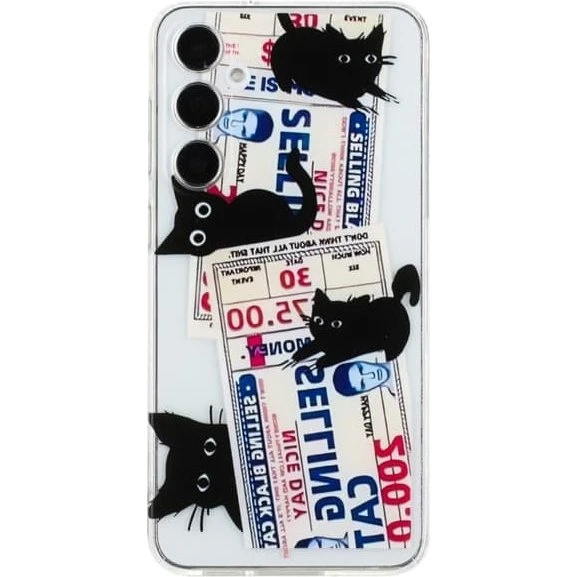 Deco Samsung Galaxy A55 cover - Sort Kat