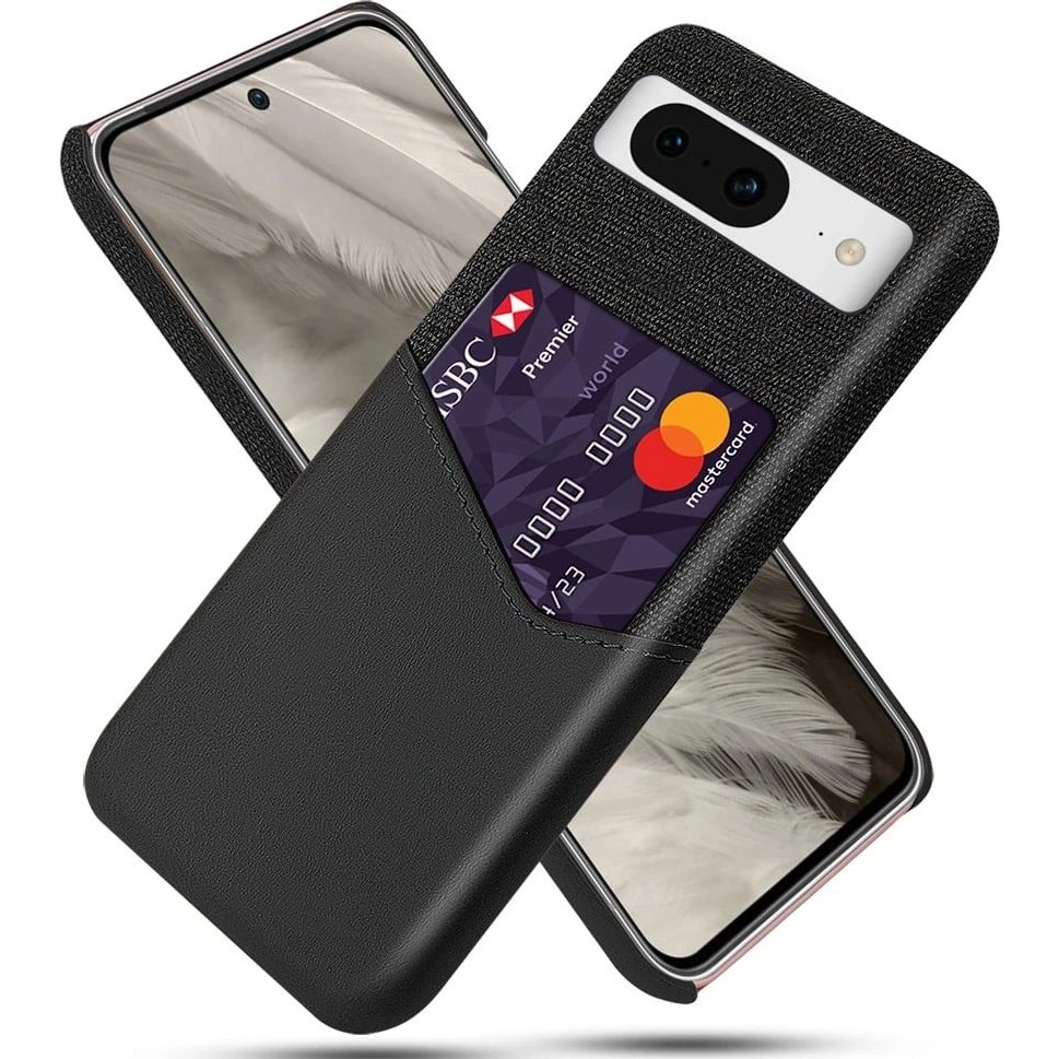Bofink Google Pixel 8 cover med kortholder - Sort