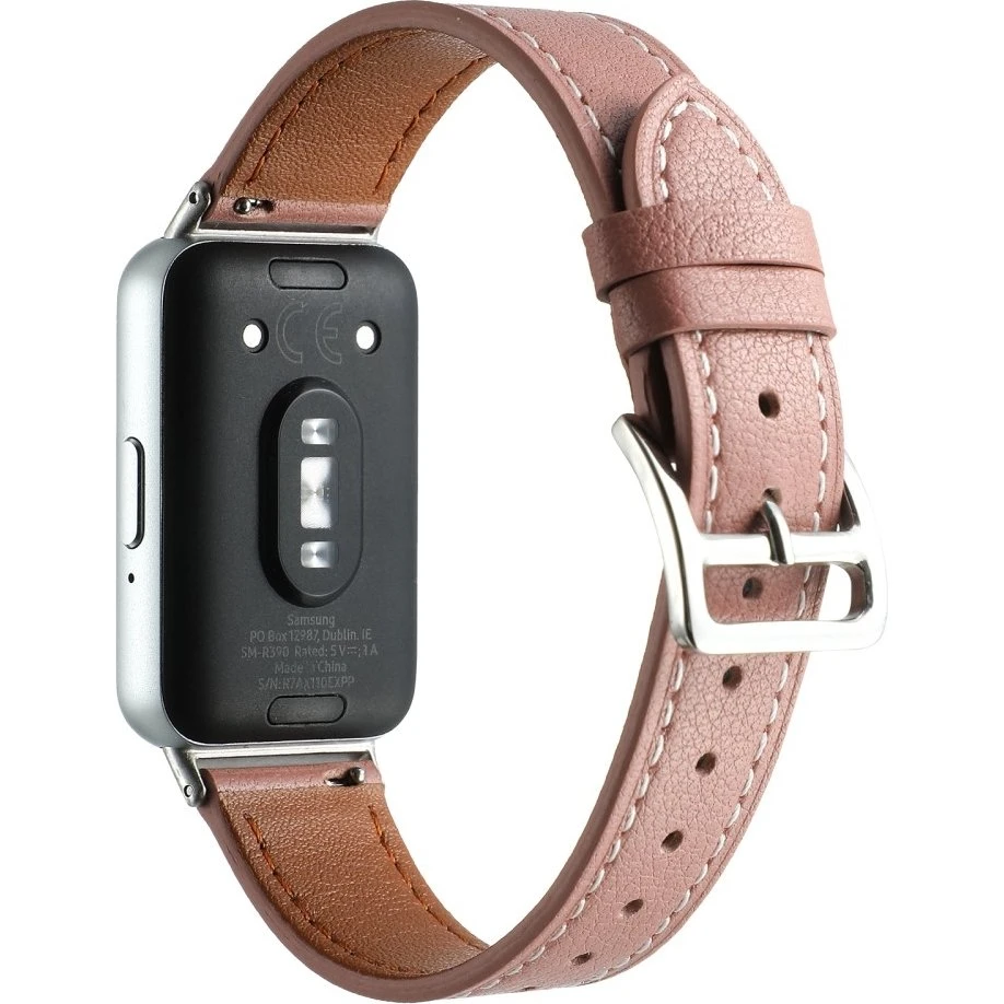 Samsung Galaxy Fit3 rem i ægte læder - Dyb Pink
