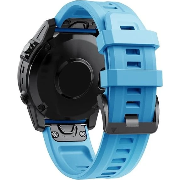 KALEBOL QuickFit 22mm Silikonestrop til Garmin Fenix 7 - Himmelblå