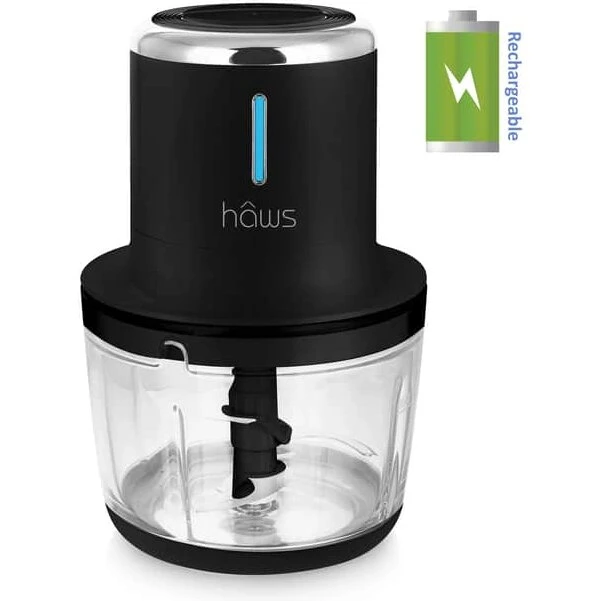 Hâws Minihakker med glasbeholder og genopladeligt batteri