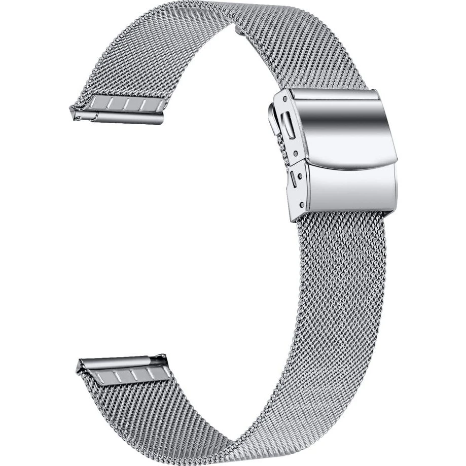 Garmin Forerunner 255S Milanese Mesh-rem 18 mm - Sølv