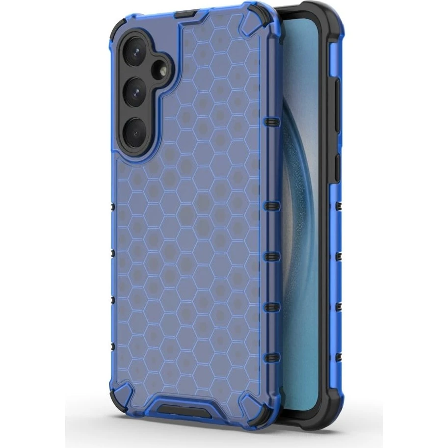 Bofink Honeycomb cover til Samsung Galaxy A55 - Blå