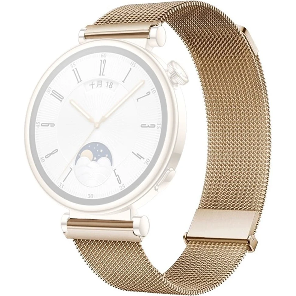 Huawei Watch GT 4 & Garmin Venu 3S 18mm urrem i rødguld stål