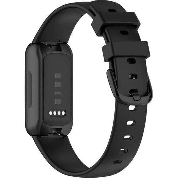 Fitbit Inspire 3 Silikone Rem - Sort, Str. S