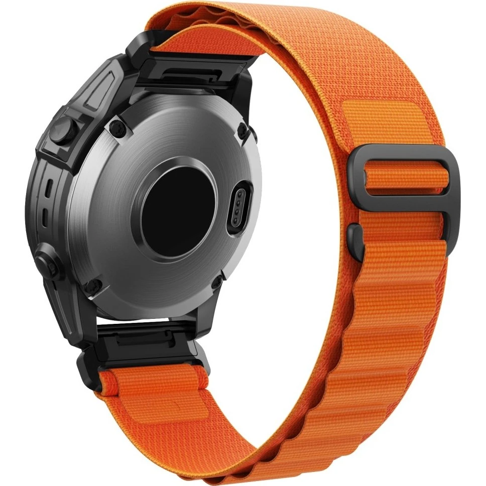 Garmin Nylon Loop Armbånd 22 mm - Orange - Fenix 7 / Forerunner