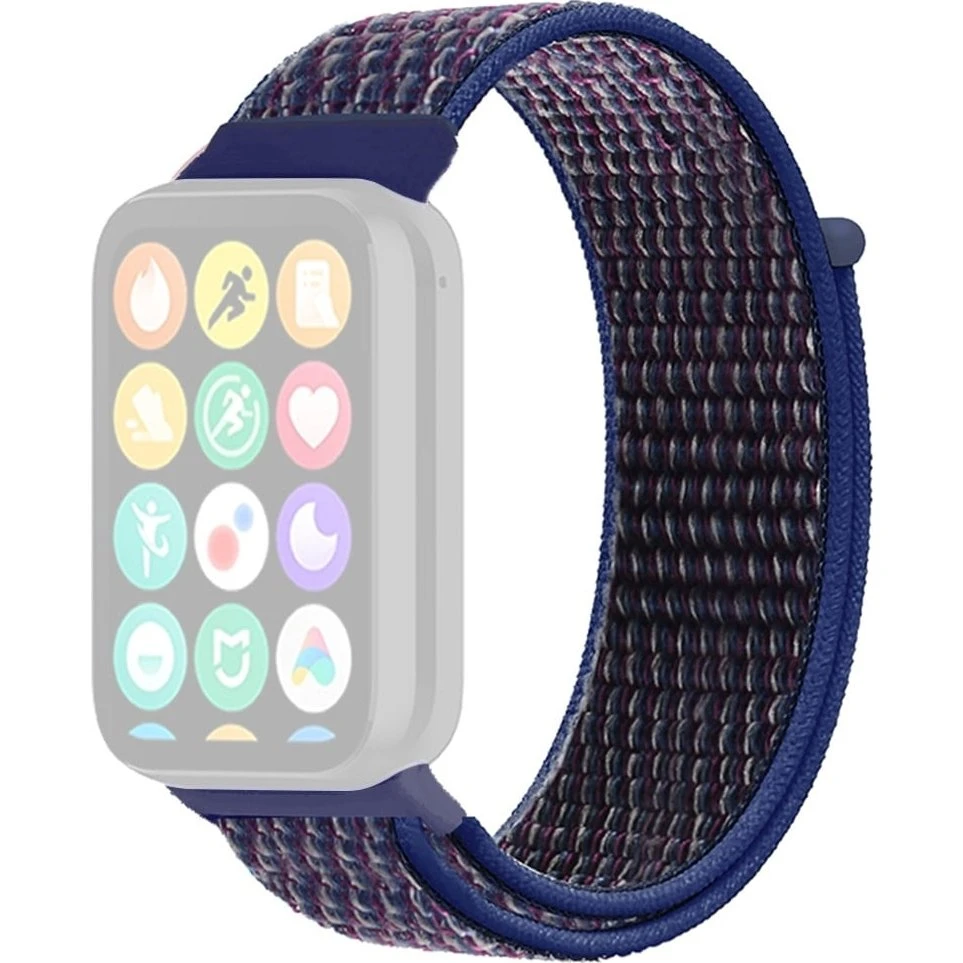 Xiaomi Smart Band 8 Pro / Redmi Watch 4 Nylon Loop - Mørkeblå