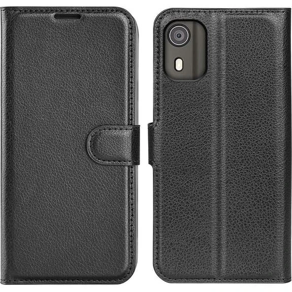 Nokia C02 Klassisk Flip Etui - Sort