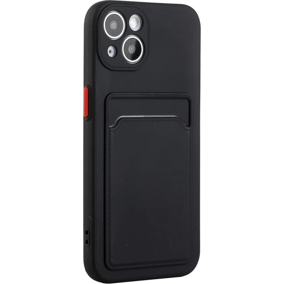 iPhone 15 Cover med Kortholder - Sort
