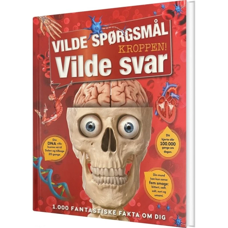 Vilde spørgsmål – Vilde svar: Kroppen (børnebog, hardcover)