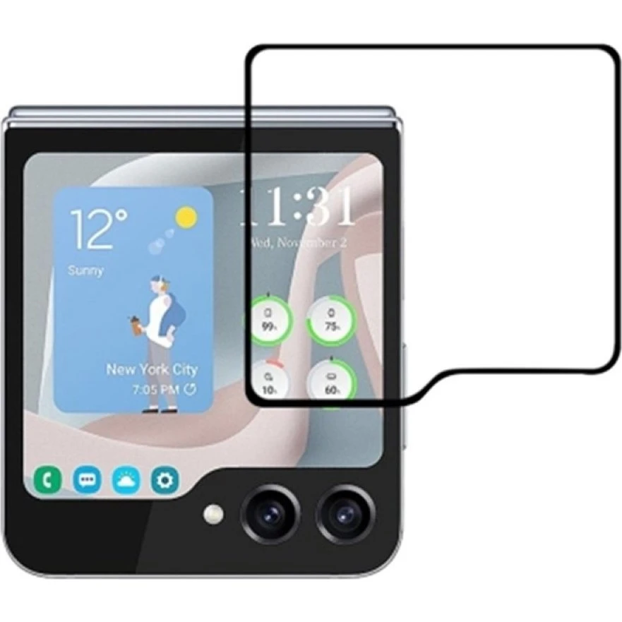 Berøringsfølsomt hærdet glas til Samsung Galaxy Z Flip5