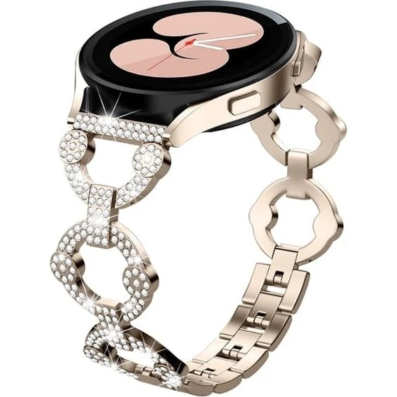 Garmin Vivoactive 3 / Venu Rhinestone Metalrem - Champagne Guld