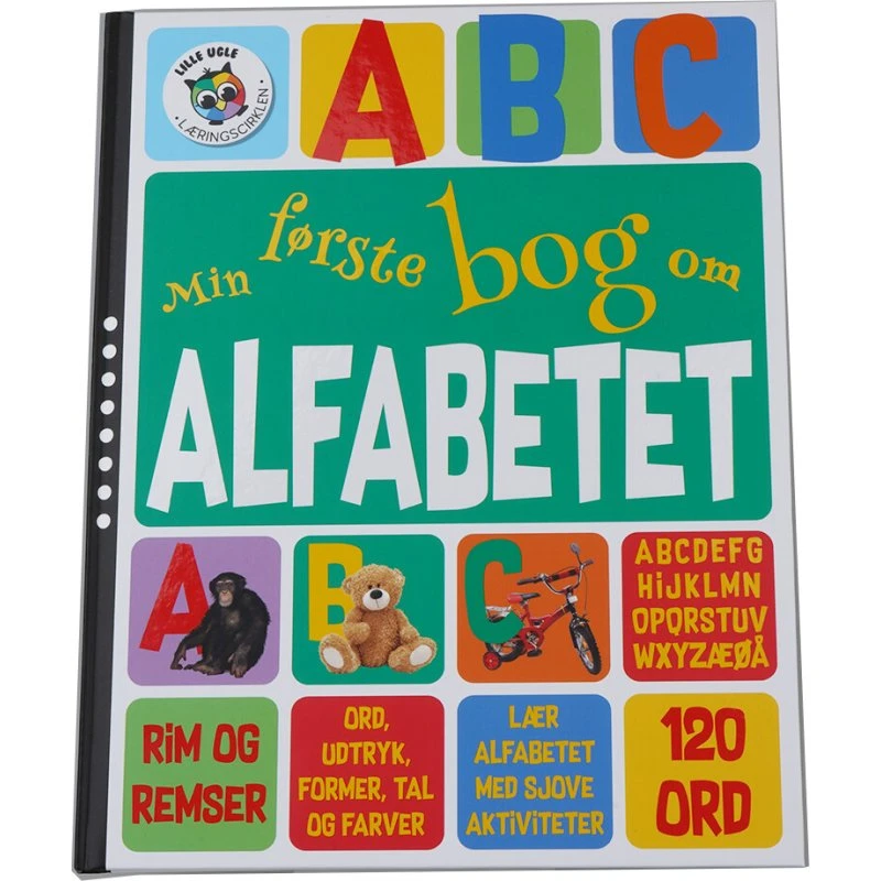 Min første bog om alfabetet – lær bogstaver og 120 ord