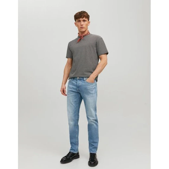 Jack & Jones Mike Original Jeans - Blue Denim - Tapered Fit