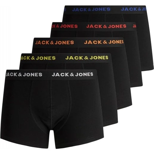 Jack & Jones 5-pak boxershorts i økologisk bomuld til herre
