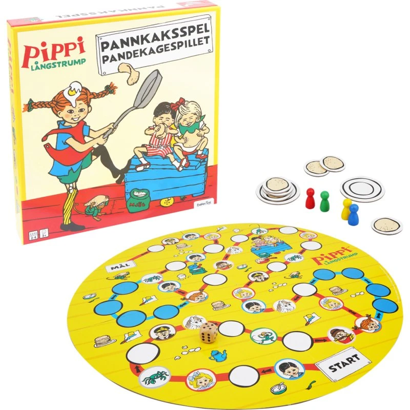 Pippi Pandekagespil – Brætspil med Pippi Langstrømpe