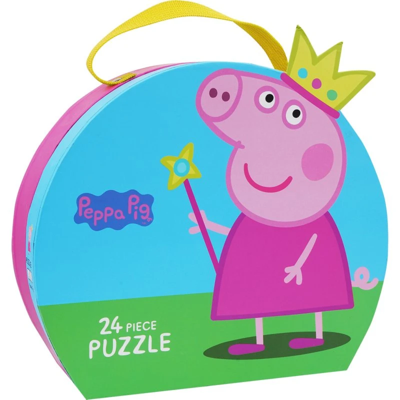 Gurli Gris Prinsesse kuffert med træpuslespil