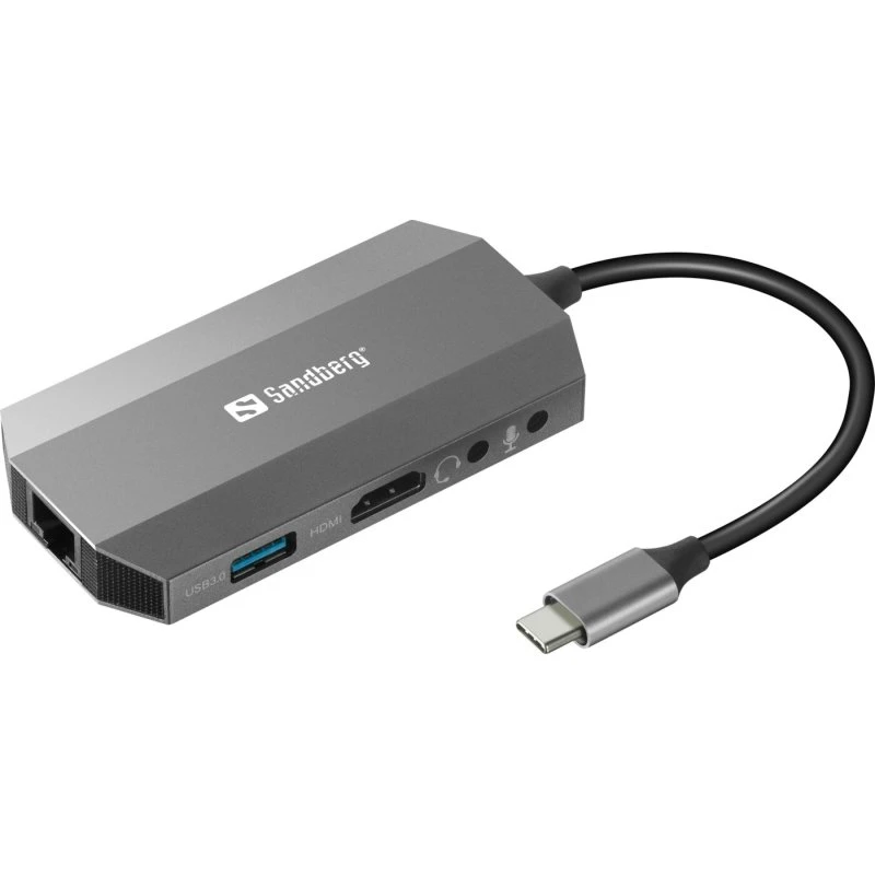 Sandberg USB-C 6-i-1 Travel Dock