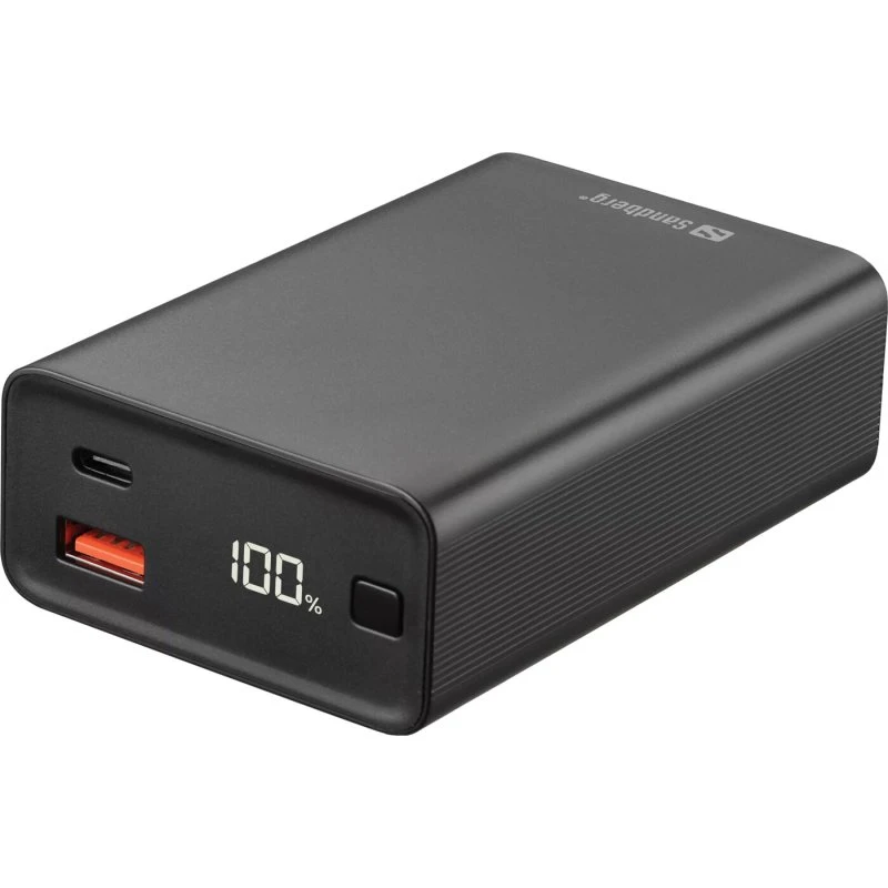 Sandberg Travel Powerbank 20000 mAh PD 65W - Sort