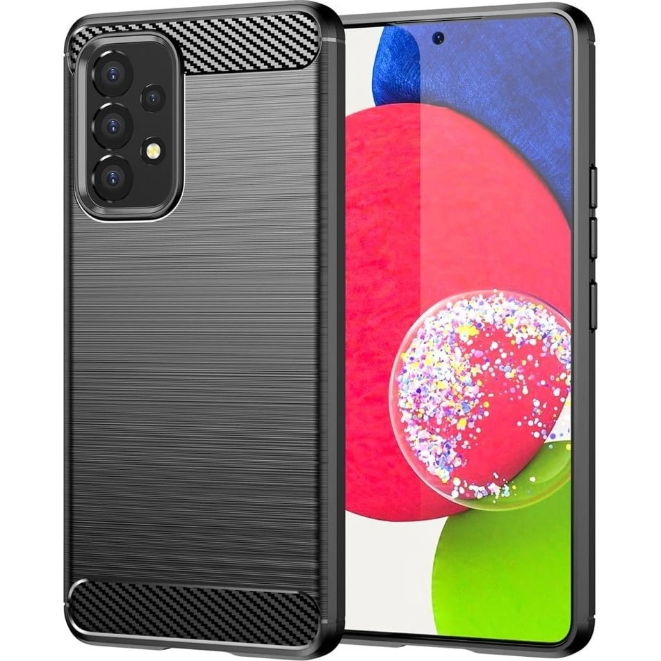 Carbon Flex cover til Samsung Galaxy A53 5G - Sort