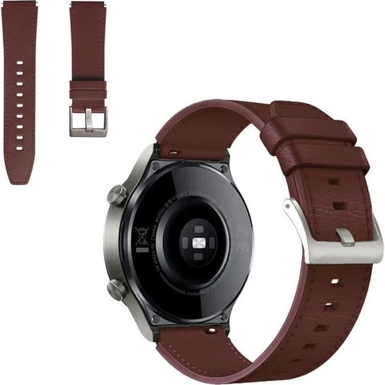 Huawei Watch GT 2 Pro / GT 2 46mm Læderarmbånd - Kaffe