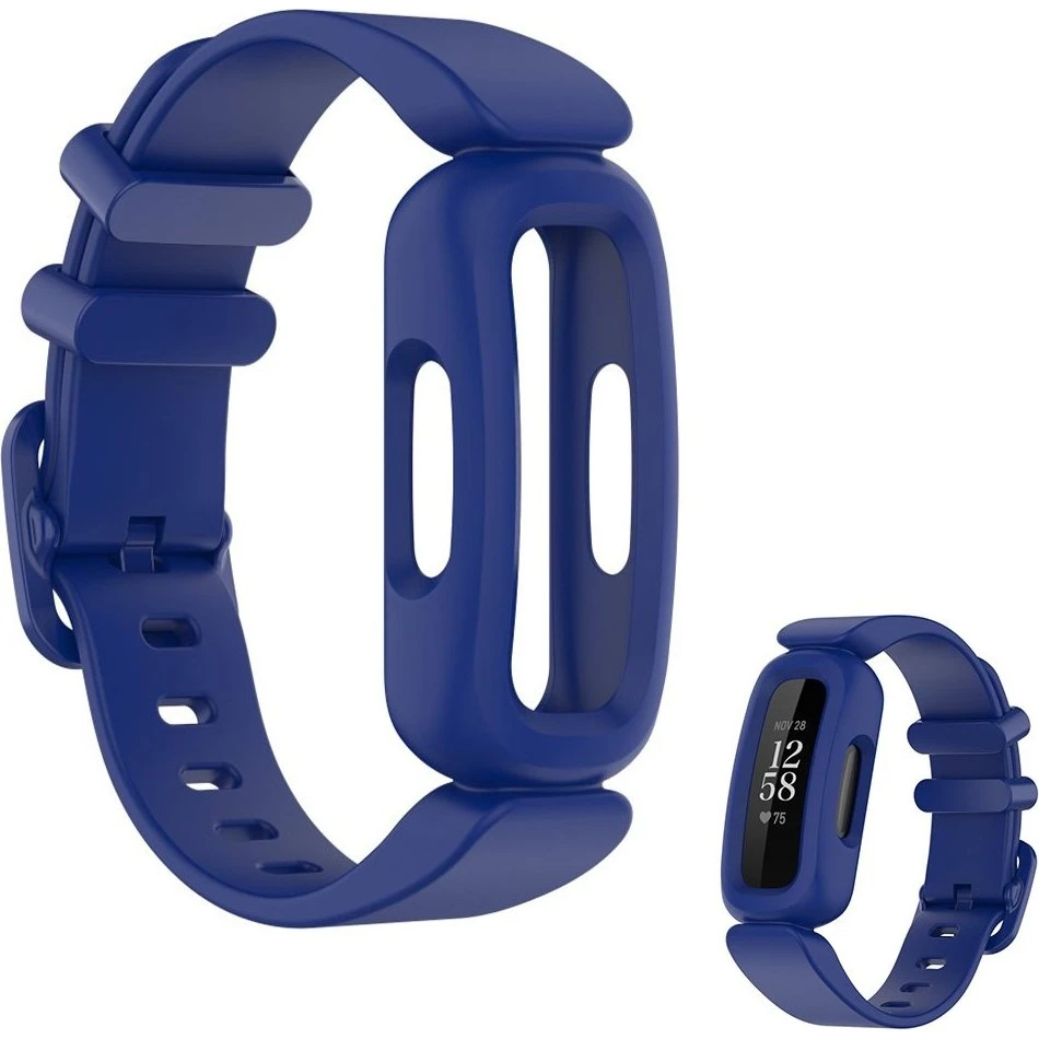 Fitbit Ace 3 / Inspire 2 integreret urrem - Mørkeblå