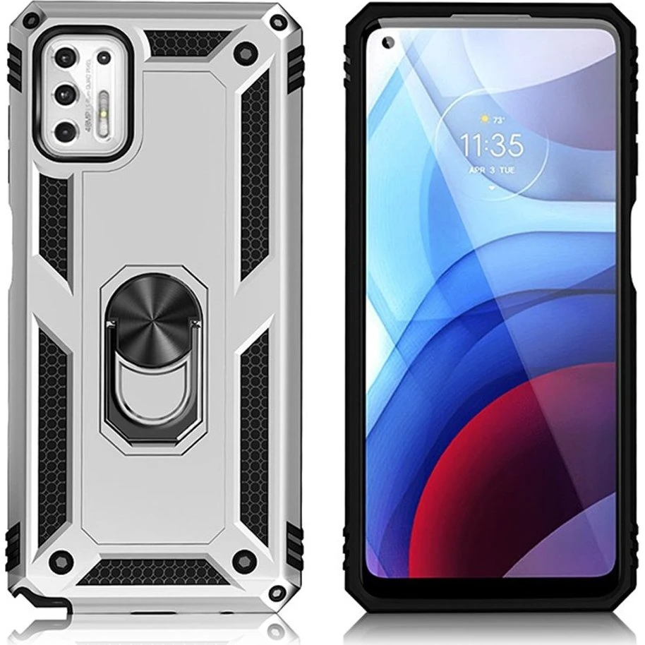 Bofink Combat Etui til Motorola Moto G Stylus (2021) - Sølv