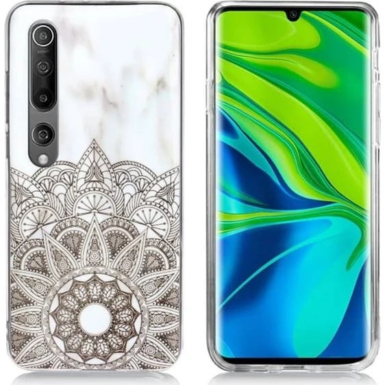 Xiaomi Mi 10 Cover - Grå marmor