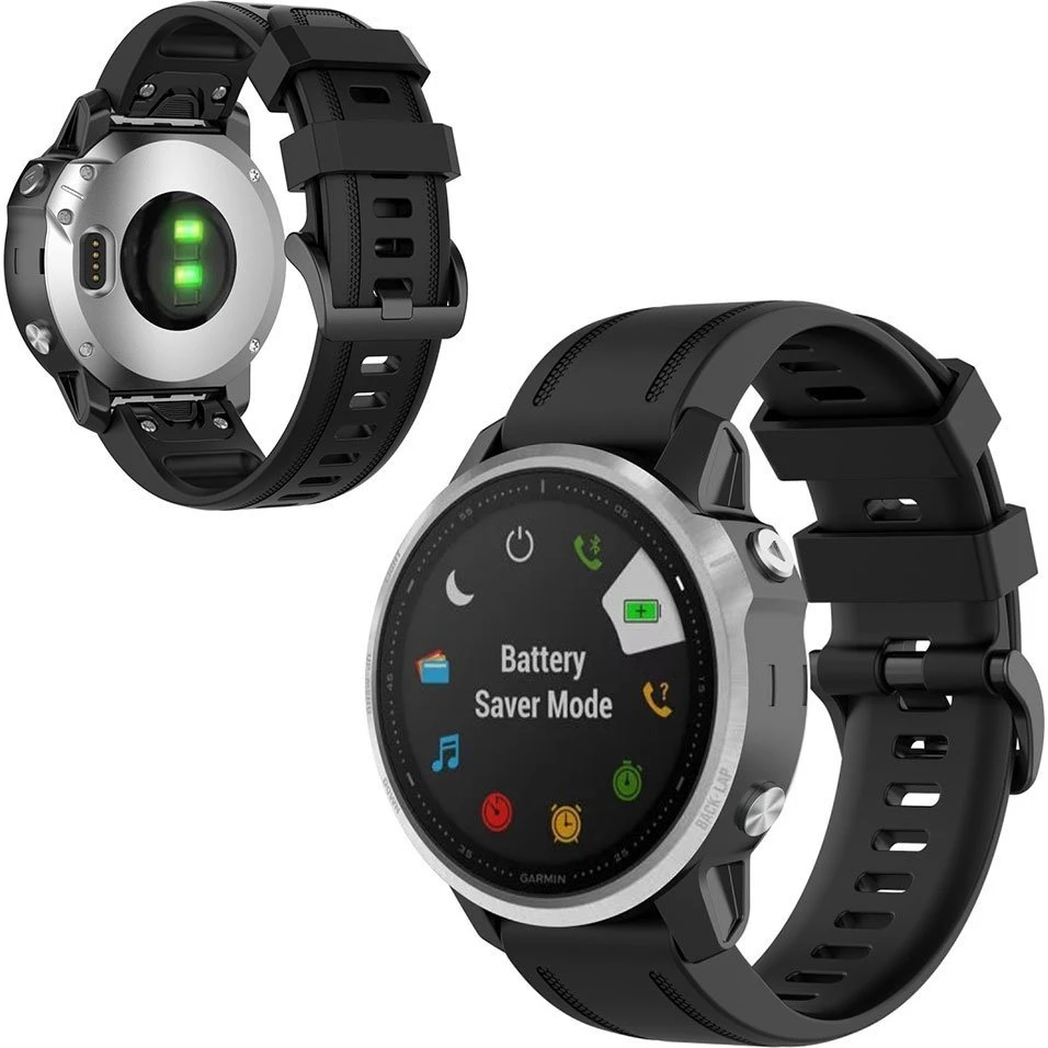 Garmin Fenix 6S Urrem - Sort (105-170mm)
