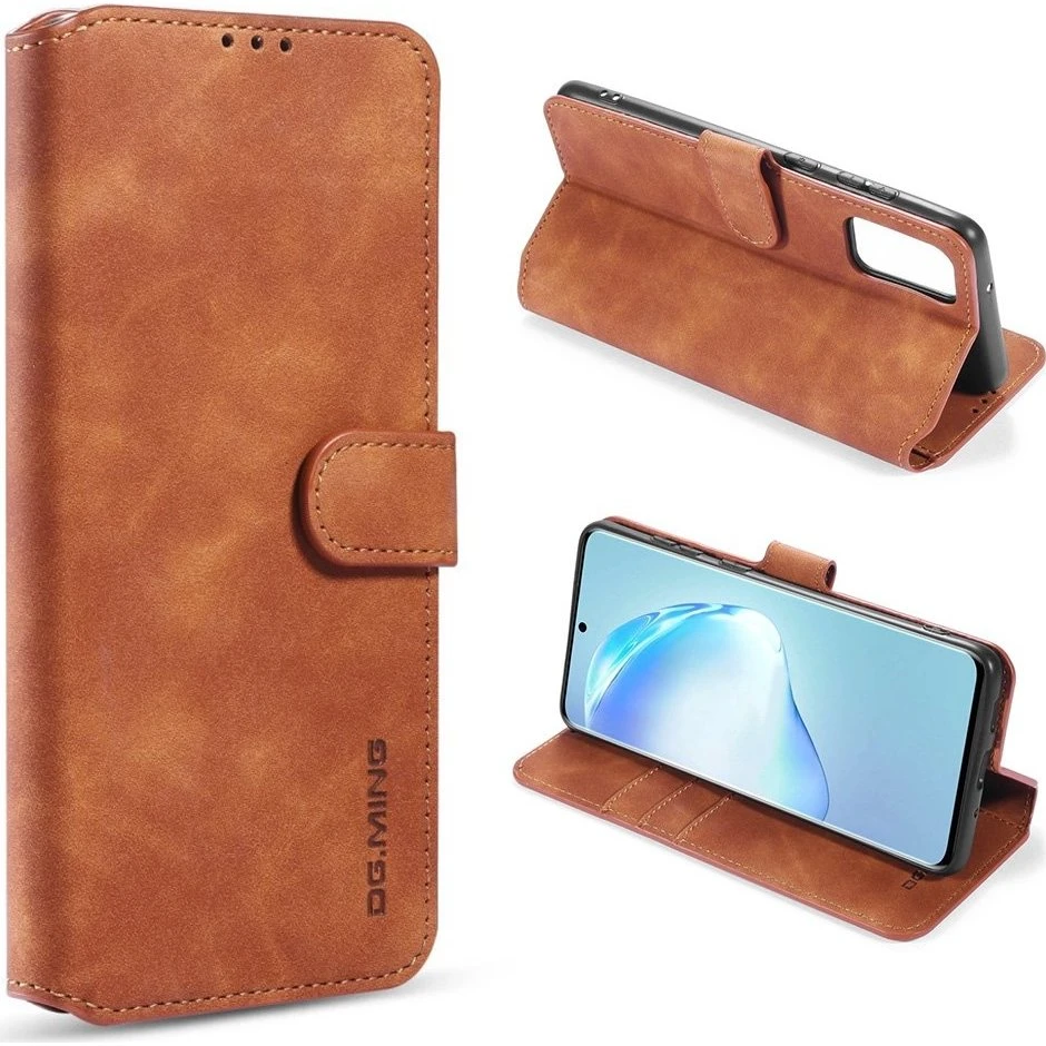 DG.MING Samsung Galaxy S20 Etui - Brun Retro Læder