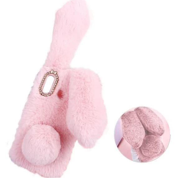 Samsung Galaxy A20e Bunny Cover - Lyserød
