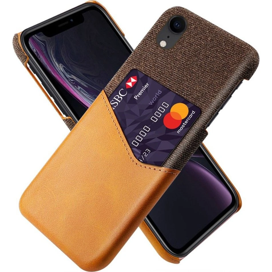 KSQ Hybrid Cover til iPhone XR - Orange med kortplads