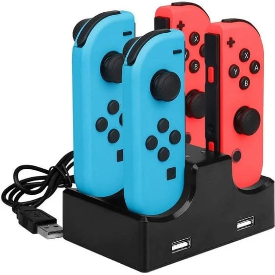 Nintendo Switch 4-i-1 USB Opladningsstation Dock