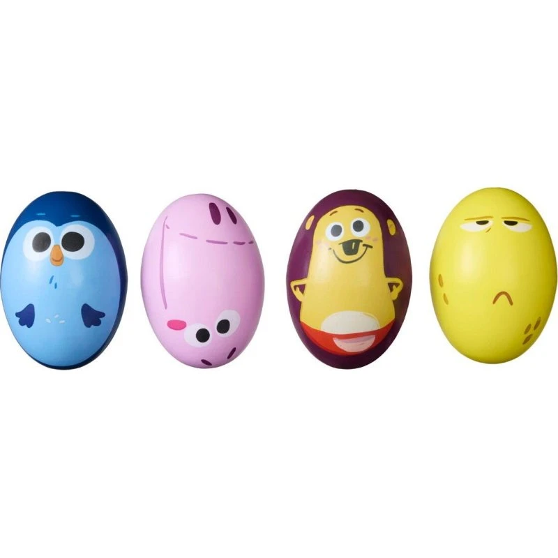 DR Børste Rasleæg 4-pak - Musikinstrument til børn