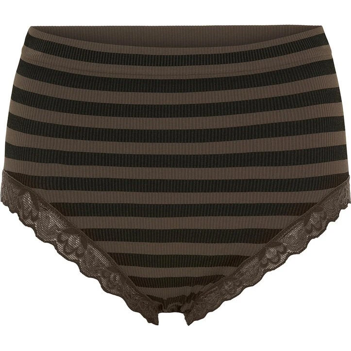 Tim & Simonsen ISA Stripe Dark Midi Trusse - Nero/Noce