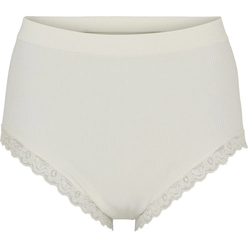 Tim & Simonsen Feline Rib Midi Trusser - Ivory